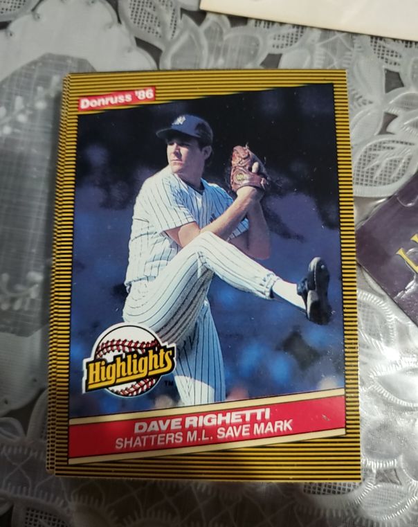 1986 Donruss Highlights #52 Dave Righetti — front