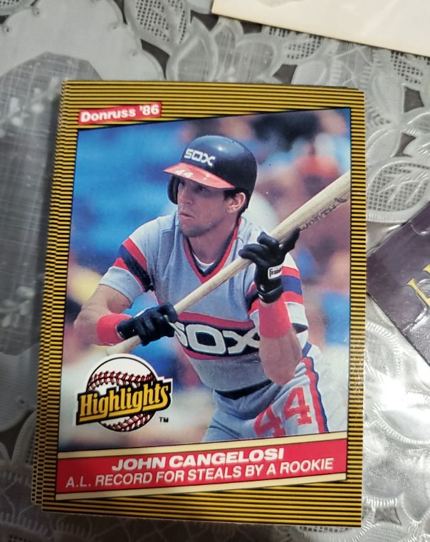 1986 Donruss Highlights #51 John Cangelosi — front