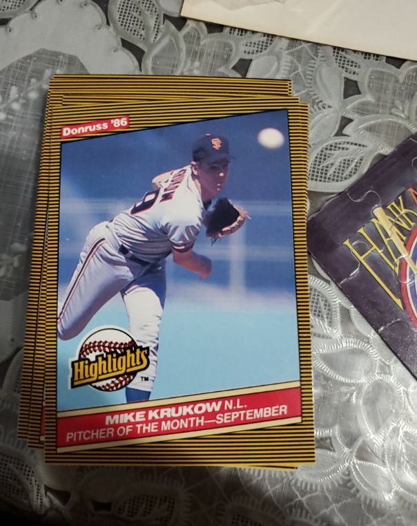 1986 Donruss Highlights #49 Mike Krukow — front