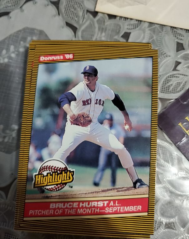 1986 Donruss Highlights #47 Bruce Hurst — front