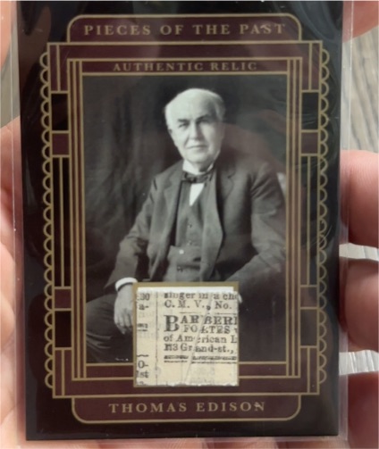 2025 Pieces of the Past #SR-TE Thomas Edison — front