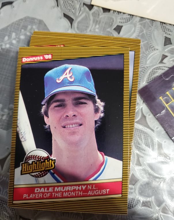1986 Donruss Highlights #41 Dale Murphy Atlanta Braves — front