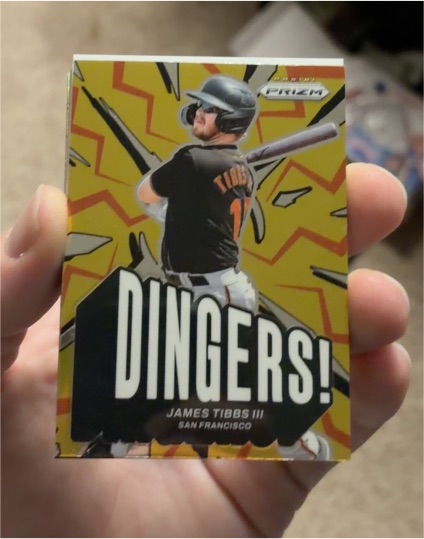 2025 Panini Prizm #25 James Tibbs III Dingers — front