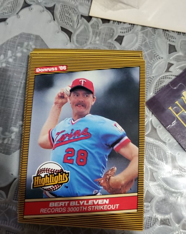 1986 Donruss Highlights #31 Bert Blyleven — front