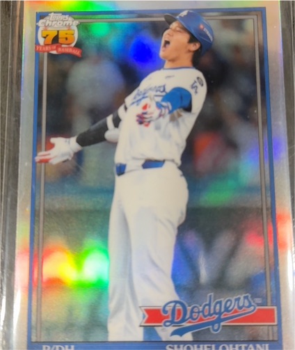 2026 Topps Chrome 75th Anniversary #91CB-1 Shohei Ohtani — front