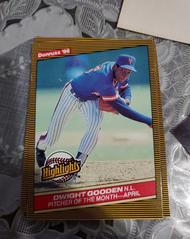 1986 Donruss Highlights #8 Dwight Gooden — front