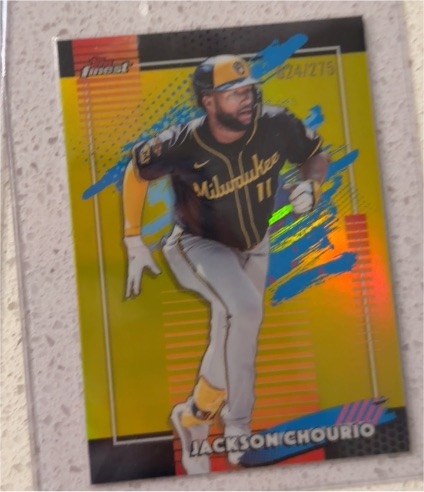 2026 Topps Finest #175 Jackson Chourio — front