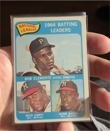 1965 Topps #2 1964 Batting Leaders Bob Clemente — front