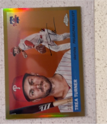 2025 Topps Chrome Platinum #102 Trea Turner — front