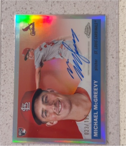 2025 Topps Chrome Platinum #CPA-MMC Michael McGreevy — front