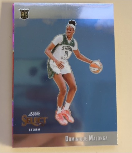 2025 Panini Select WNBA #8 Dominique Malonga Score Select Throwback RC — front