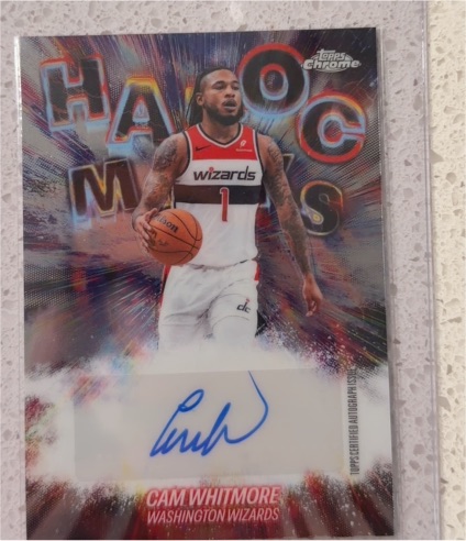 2025-26 Topps Chrome Update #HM-CW Cam Whitmore Havoc Marks — front