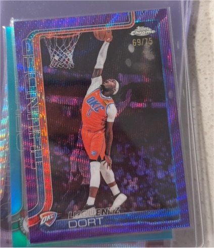 2025-26 Topps Chrome Update #69 Luguentz Dort — front
