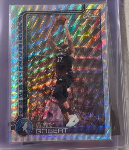 2025-26 Topps Chrome Update #55 Rudy Gobert — front