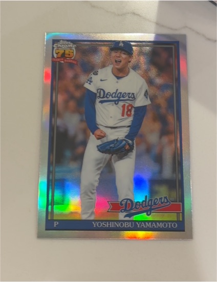 2026 Topps Chrome #91CB-10 Yoshinobu Yamamoto — front