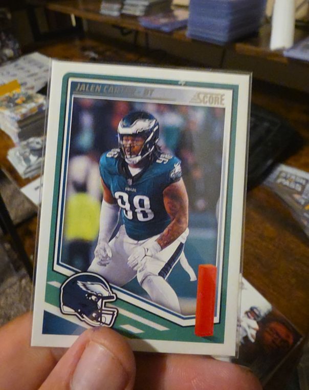 2025 Panini Score #64 Jalen Carter Philadelphia Eagles — front