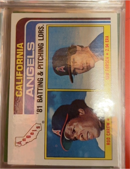 1982 Topps #276 Rod Carew California Angels '81 Batting & Pitching Leaders — front