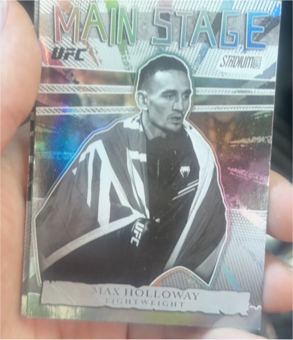 2026 Topps Stadium Club UFC #MS-18 Max Holloway Main Stage Insert — front
