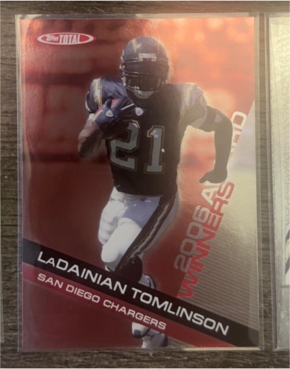2007 Topps Total Award Winners #AW12 LaDainian Tomlinson — front
