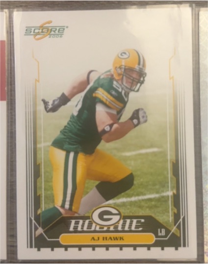 2006 Score #373 AJ Hawk Rookie — front