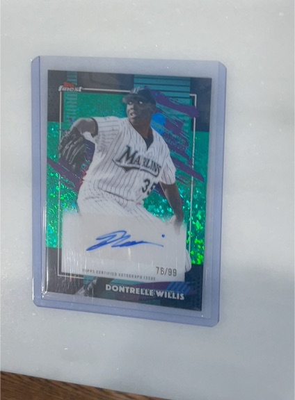 2026 Topps Finest #FMA-DWIL Dontrelle Willis — front