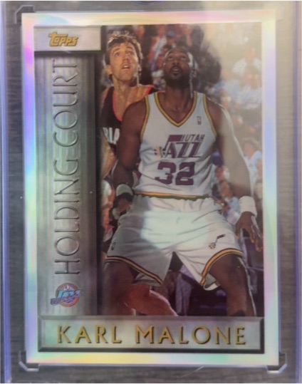 1996-97 Topps Holding Court #HC15 Karl Malone — front