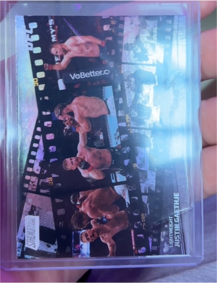 2026 Topps Stadium Club UFC Fight Motion #FM-8 Justin Gaethje — front