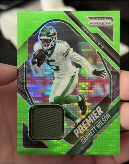 2025 Panini Prizm Premier Jerseys #PJY-GWN Garrett Wilson — front