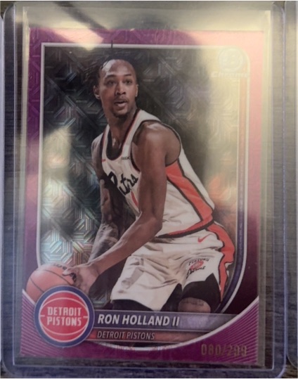 2025-26 Bowman Chrome #BCV-160 Ron Holland II — front
