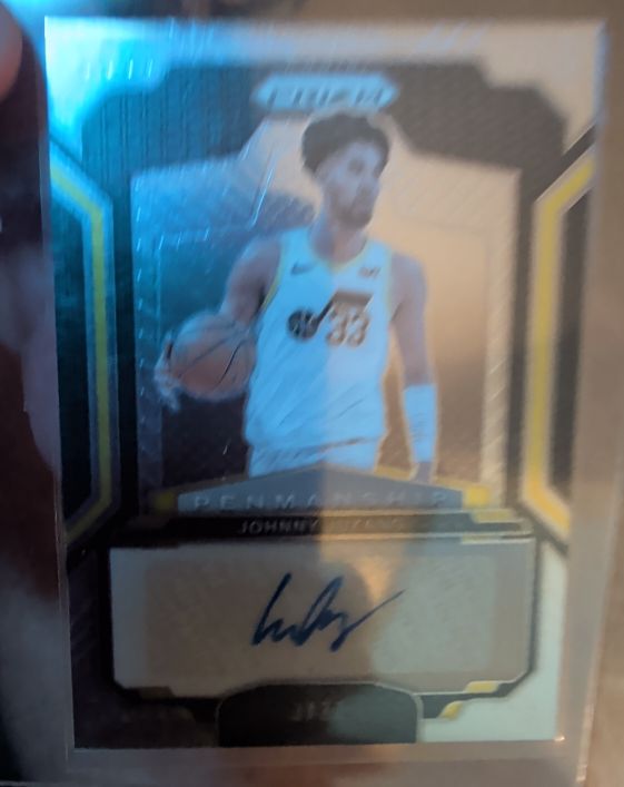 2024-25 Panini Prizm Penmanship #PNM-JJJ Johnny Juzang — front