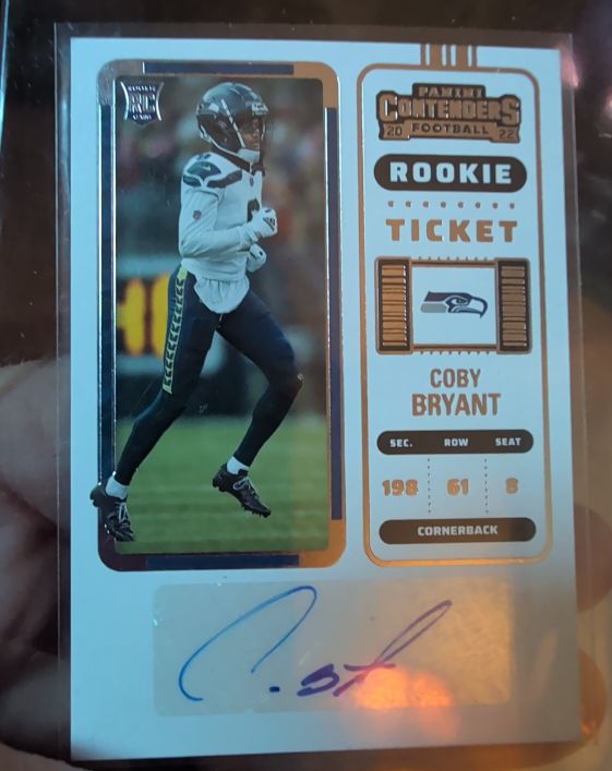 2022 Panini Contenders #203 Coby Bryant Rookie Ticket — front