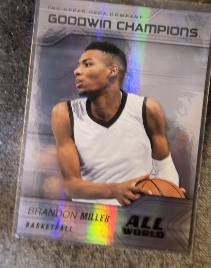 2023 Upper Deck Goodwin Champions #AW-12 Brandon Miller All-World — front