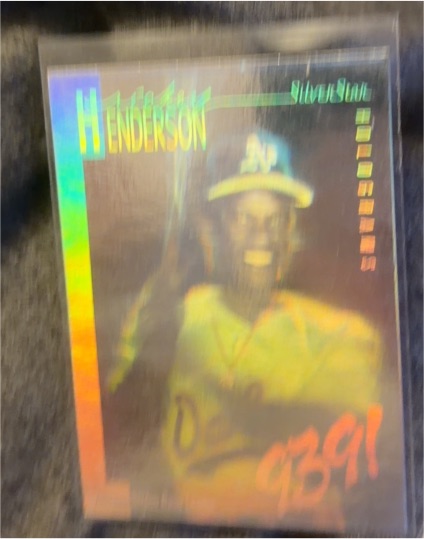 1991 Silver Star Holograms #939 Rickey Henderson — front