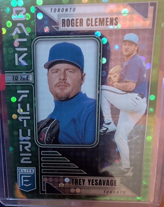 2026 Panini Donruss Elite #9 Roger Clemens / Trey Yesavage Back to the Future — front