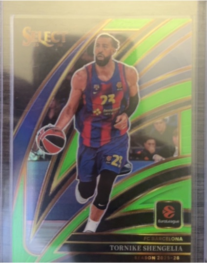 2025-26 Panini Select Euroleague #62 Tornike Shengelia — front