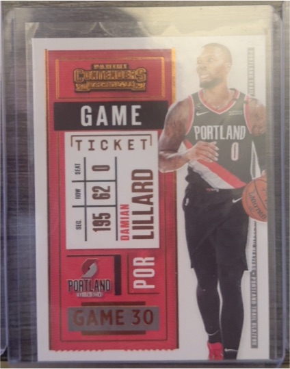 2020-21 Panini Contenders #17 Damian Lillard — front