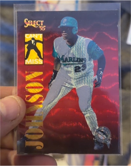 1995 Select Can't Miss Charles Johnson #CM3 — front