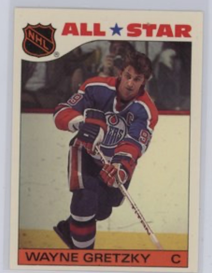 1985-86 Topps #2 Wayne Gretzky All Star Sticker — front