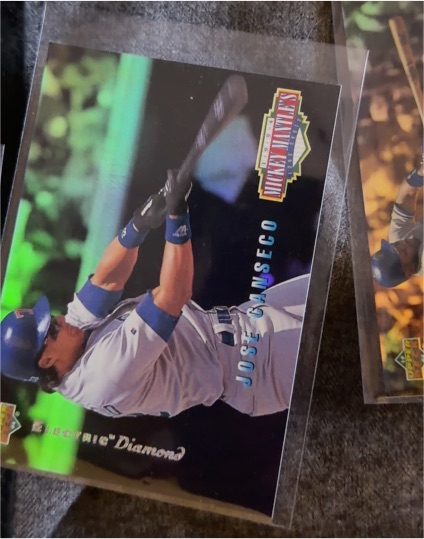 1994 Upper Deck #MM4 Jose Canseco Mickey Mantle's Long Shots — front