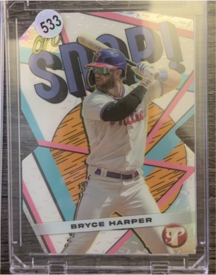 2023 Topps Pristine #OS-6 Bryce Harper Oh Snap! — front