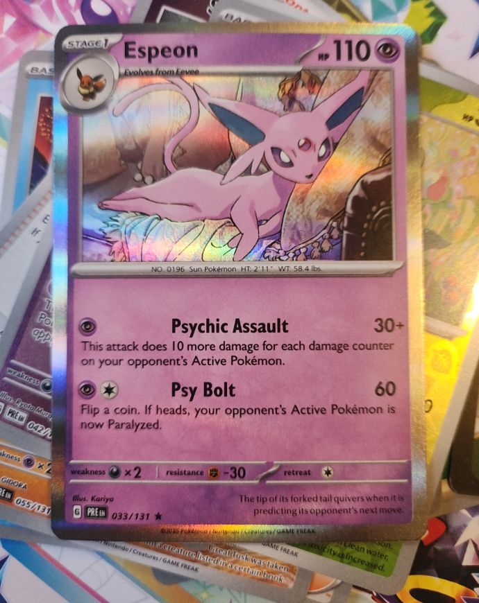 2025 Pokémon TCG SV: Prismatic Evolutions #033 Espeon — front