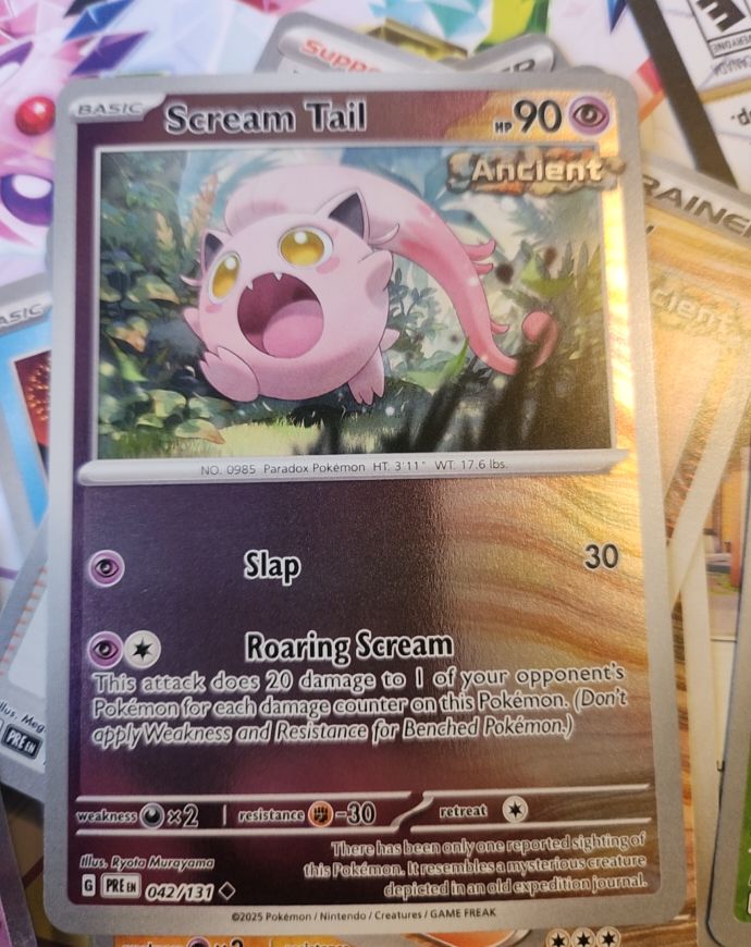 2025 Prismatic Evolutions #042 Scream Tail — front