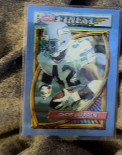 1994 Topps Finest #59 Chris Warren — front