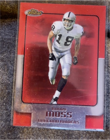 2006 Topps Finest #5 Randy Moss — front