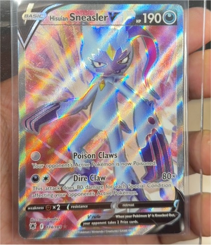 2022 Pokémon Astral Radiance #174 Hisuian Sneasler V — front