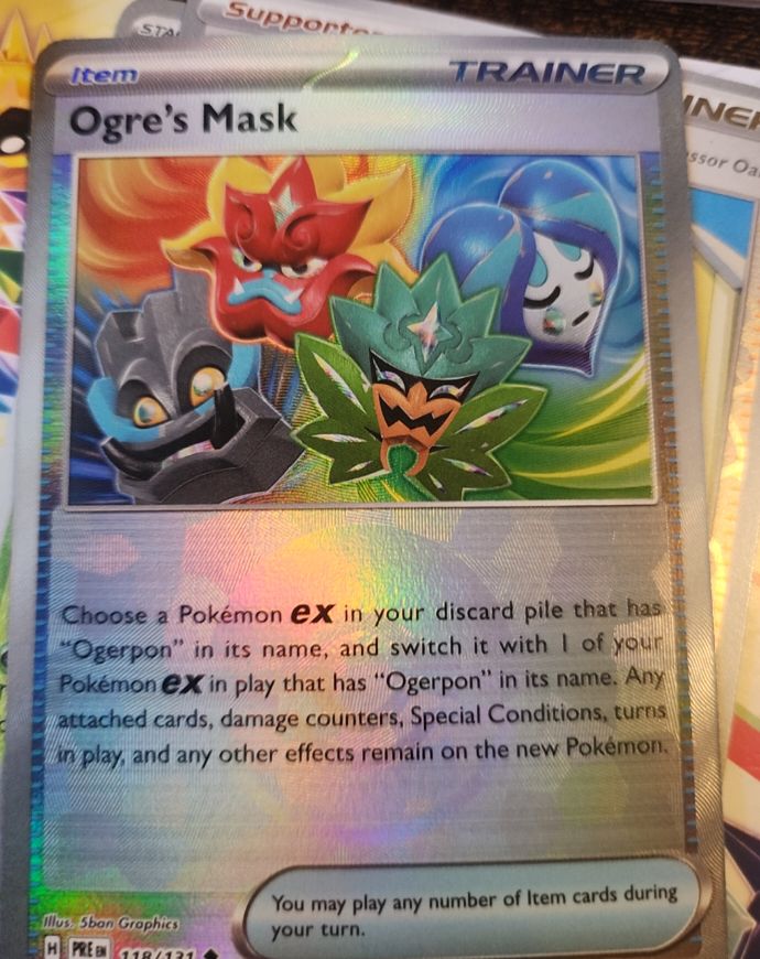 2022 Pokémon SV: Prismatic Evolutions #118 Ogre's Mask — front