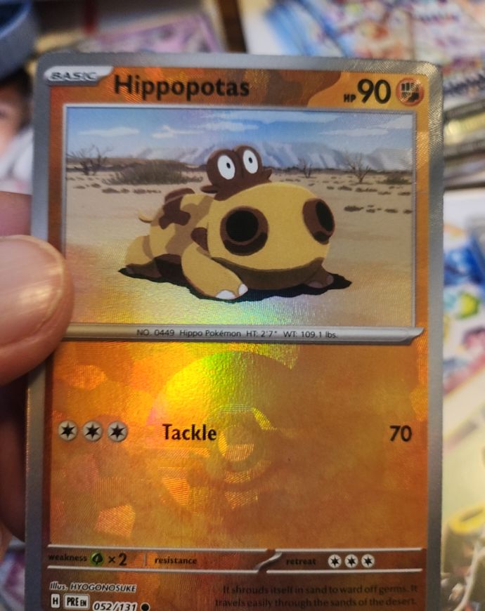 2017 Pokémon Prismatic Evolutions #052 Hippopotas — front