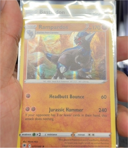 2022 Pokémon SWSH10 #077 Rampardos — front