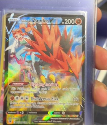 2022 Pokémon Astral Radiance #TG19/TG30 Galarian Zapdos V — front