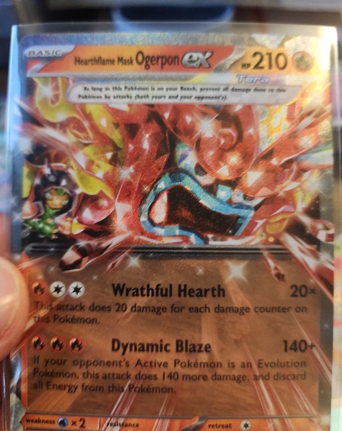 2024 Pokémon Twilight Masquerade #40 Hearthflame Mask Ogerpon ex — front
